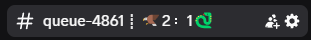 Live tracker updating Discord channel name with series score