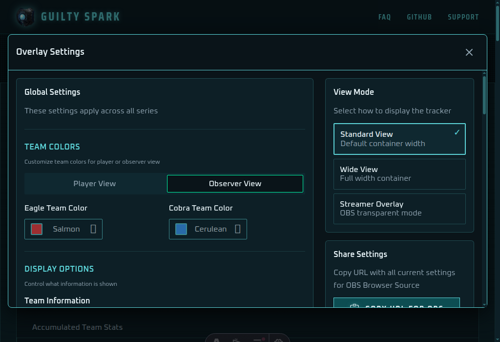 Configure the overlay for streamer mode